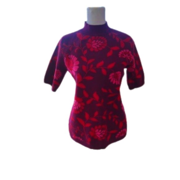 Ann Taylor Floral Jacquard Sweater - Picture 1 of 6